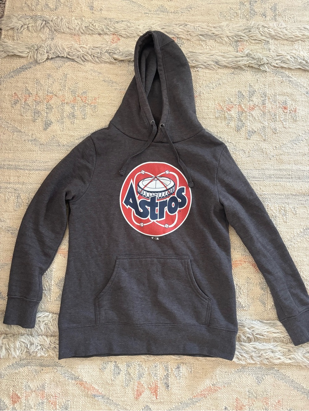 Fanatics Gray Houston Astros Hoodie with Drawstring